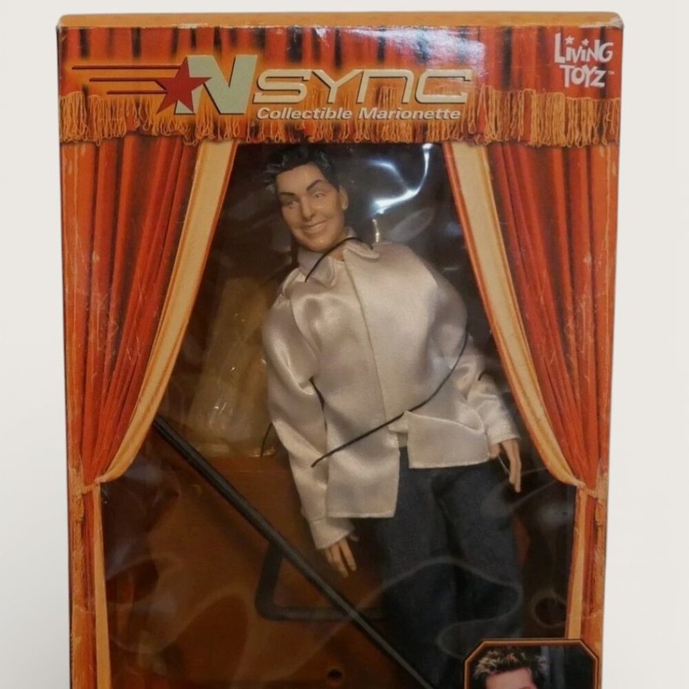 NSYNC Lance Bass Marionette Doll 2000 Living Toyz NIB Pop Music Collectible‎